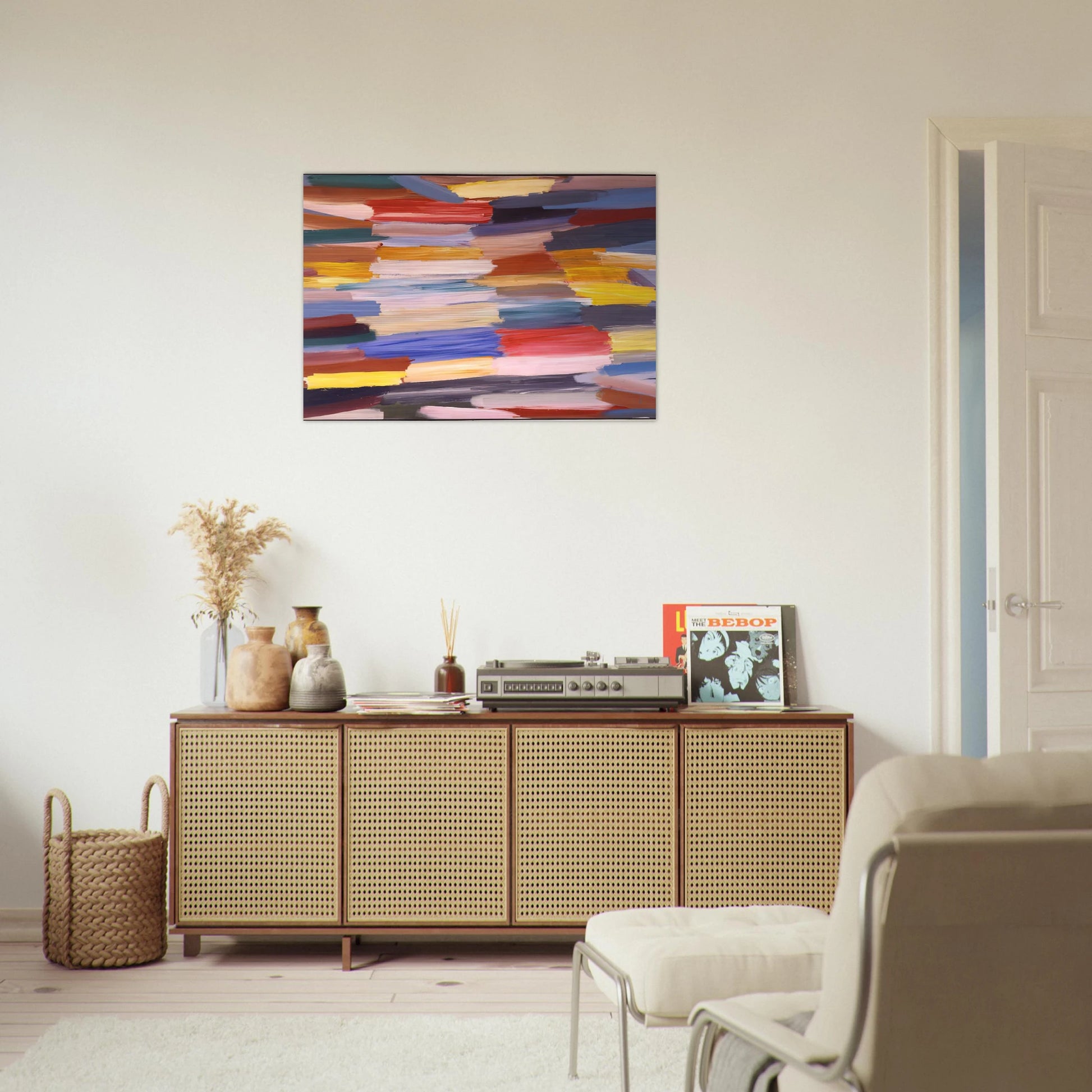 Something Else - 1967 - Ronnie Landfield Brushed Aluminum Print - 70x100 cm / 28x40 inches | Ronnie Landfield Aluminum Print | Ronnie Landfield Prints