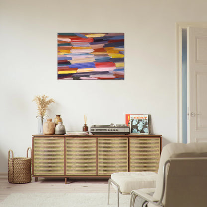 Something Else - 1967 - Ronnie Landfield Brushed Aluminum Print - 70x100 cm / 28x40 inches | Ronnie Landfield Aluminum Print | Ronnie Landfield Prints