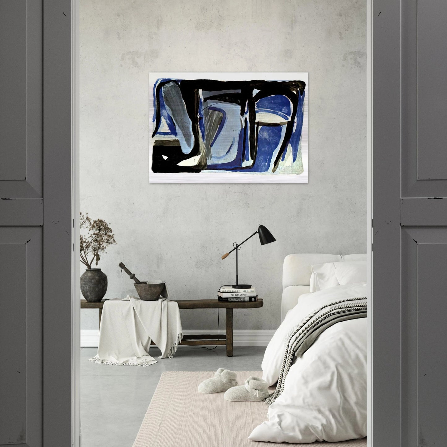 Souvenir Duthuit - 1975 - Bram van Velde Brushed Aluminum Print - 70x100 cm / 28x40 inches | Bram van Velde Aluminum Print | Bram van Velde Prints
