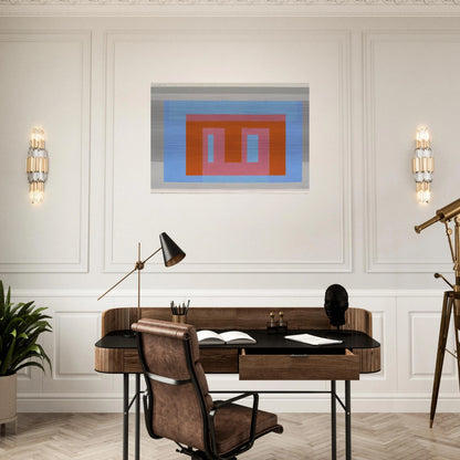 ADOBE VARIANT LUMINOUS DAY 1952 - Josef Albers Brushed Aluminum Print - 70x100 cm / 28x40 inches | Josef Albers Aluminum Print | Josef Albers Prints