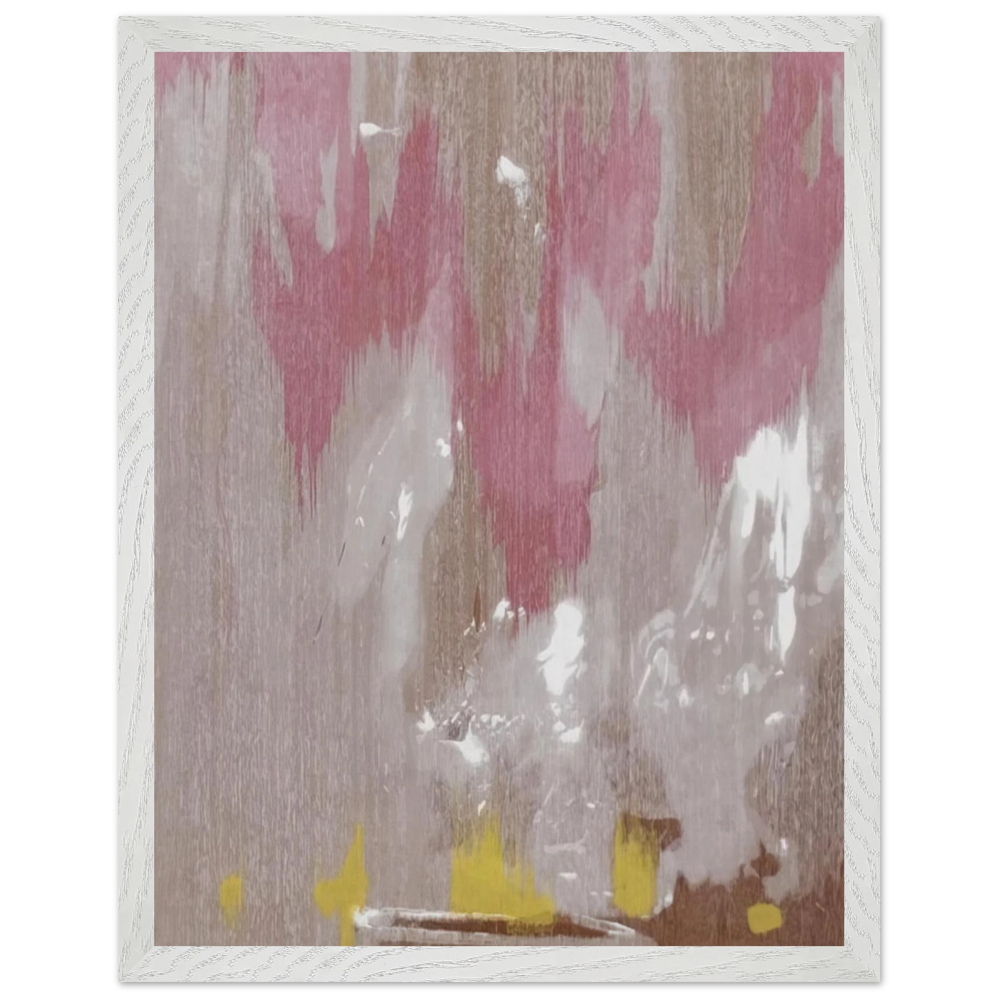 Helen Frankenthaler - Tales of Genji IV - 1998 Wall art - 21x29.7 cm / 8x12" - Premium Wooden Framed Poster With Fine Art Paper-canvas - Black frame