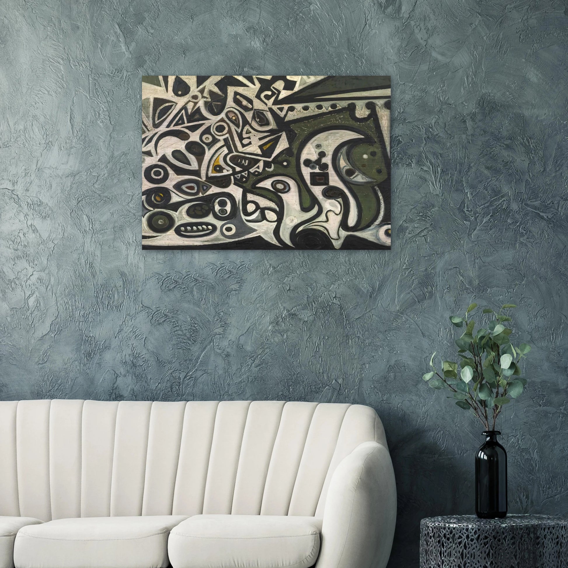 River Metamorphosis - 1939 - Richard Pousette-Dart Brushed Aluminum Print - 70x100 cm / 28x40 inches | Richard Pousette-Dart Aluminum Print | Richard Pousette-Dart Prints