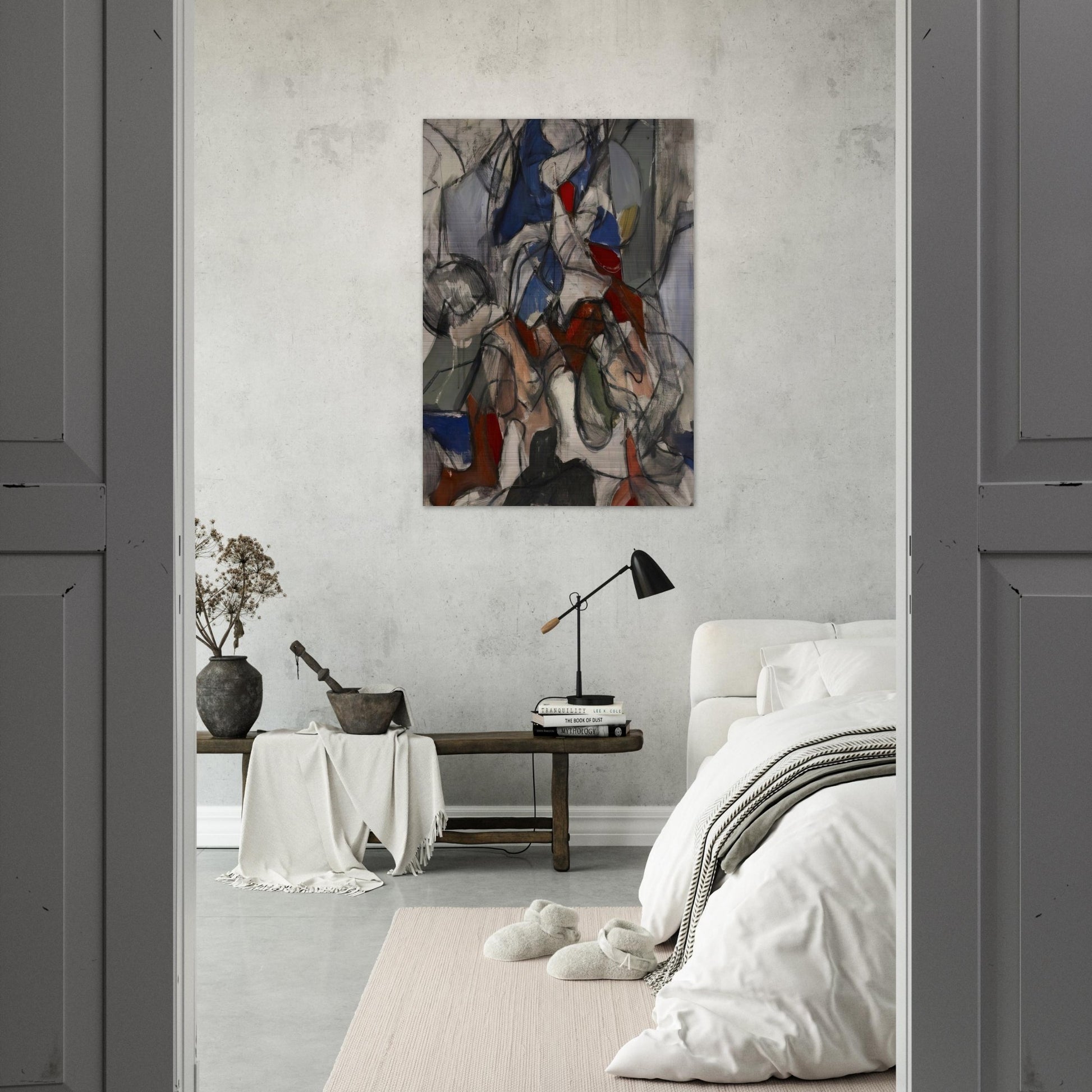 Untitled - 1951 - Robert Goodnough Brushed Aluminum Print - 70x100 cm / 28x40 inches | Robert Goodnough Aluminum Print | Robert Goodnough Prints