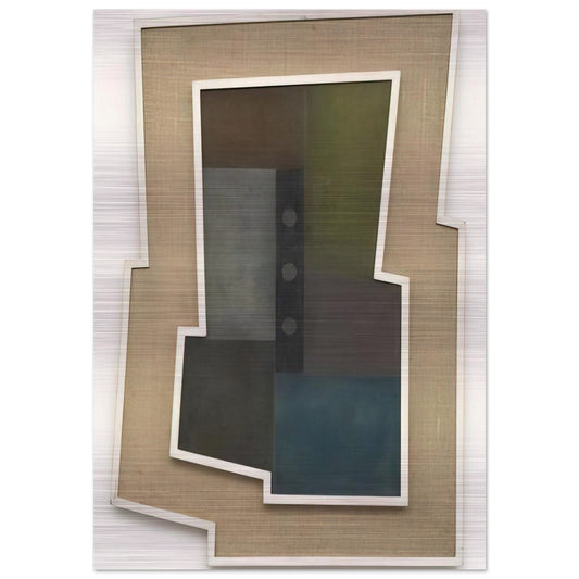 Peinture Madi - 1946 - Carmelo Arden Quin Brushed Aluminum Print - 70x100 cm / 28x40 inches | Carmelo Arden Quin Aluminum Print | Carmelo Arden Quin Prints