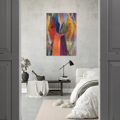 THE ROBE FOLLOWING HER 4 1985 - Jim Dine Brushed Aluminum Print - 70x100 cm / 28x40 inches | Jim Dine Aluminum Print | Jim Dine Prints