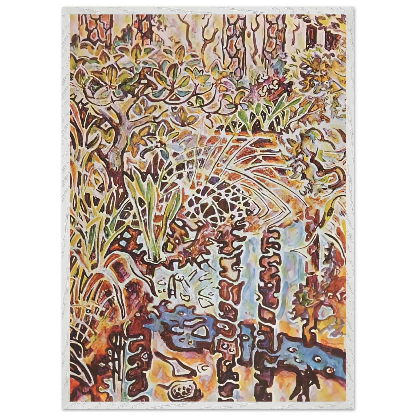 Walter Inglis Anderson - Walter Anderson Wall art - A2 (42 x 59.4  cm) - Premium Wooden Framed Poster With Fine Art Paper-canvas - Black frame