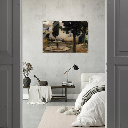Alhambra, Patio de la Reja - John Singer Sargent Acrylic Print - 70x100 cm / 28x40″ inches
