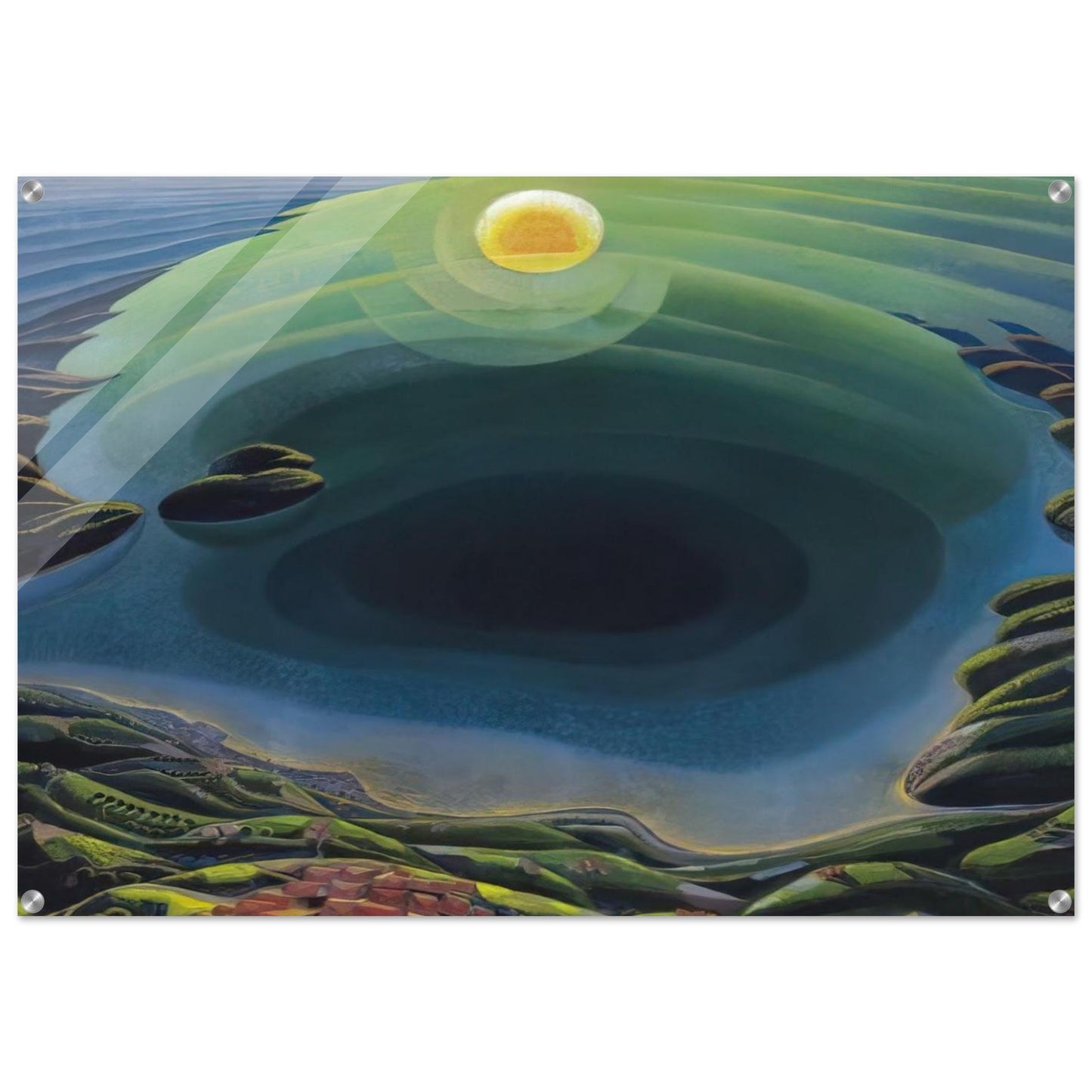 Aurora sul Golfo - 1935 - Gerardo Dottori Acrylic Print - 70x100 cm / 28x40″ inches