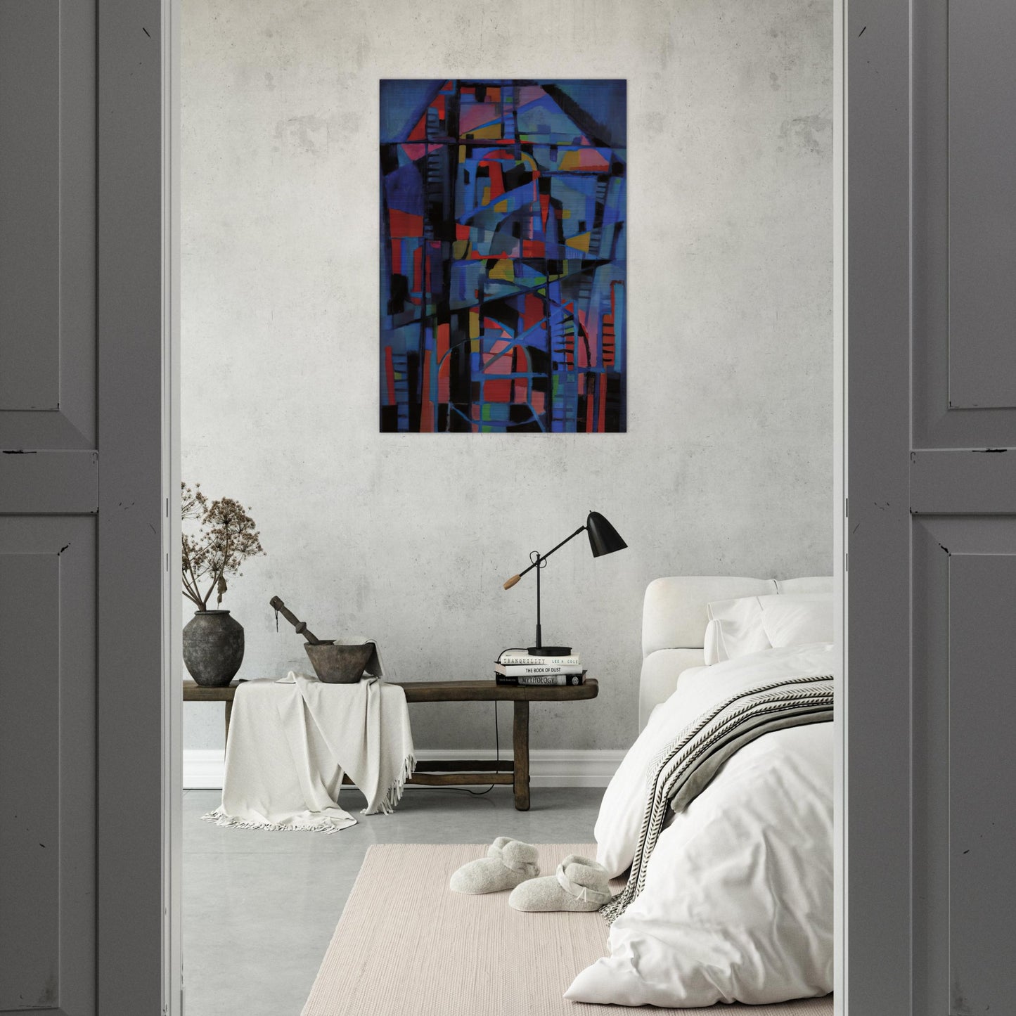 Angelus domini nuntiavit mariæ - 1947 - Alfred Manessier Brushed Aluminum Print - 70x100 cm / 28x40 inches | Alfred Manessier Aluminum Print | Alfred Manessier Prints