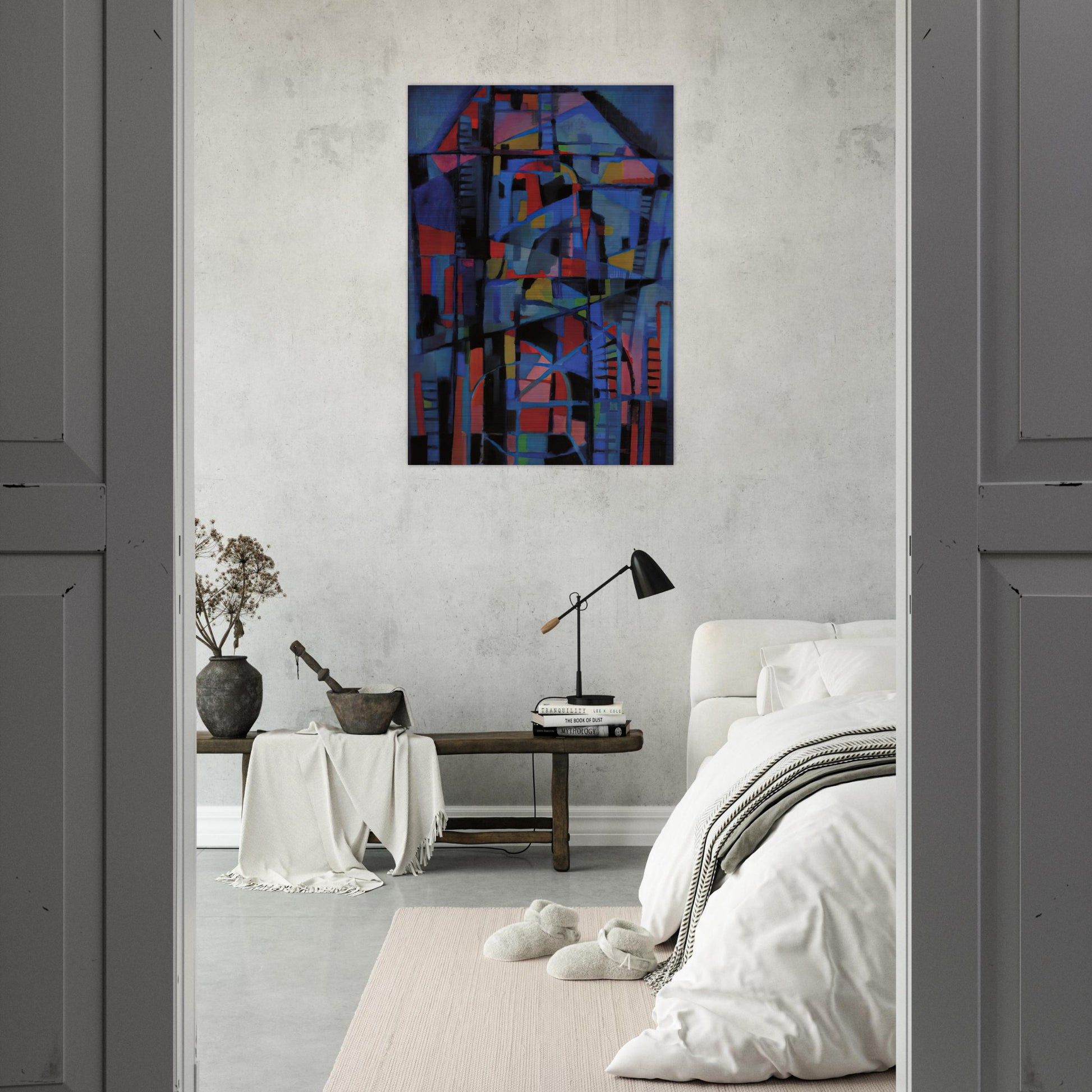 Angelus domini nuntiavit mariæ - 1947 - Alfred Manessier Brushed Aluminum Print - 70x100 cm / 28x40 inches | Alfred Manessier Aluminum Print | Alfred Manessier Prints