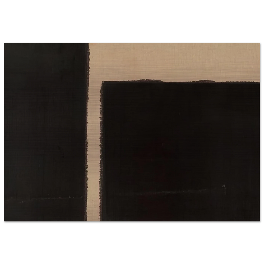 Burnt Umber  Ultramarine Blue - 1998 - Yun Hyong-keun Brushed Aluminum Print - 70x100 cm / 28x40 inches | Yun Hyong-keun Aluminum Print | Yun Hyong-keun Prints