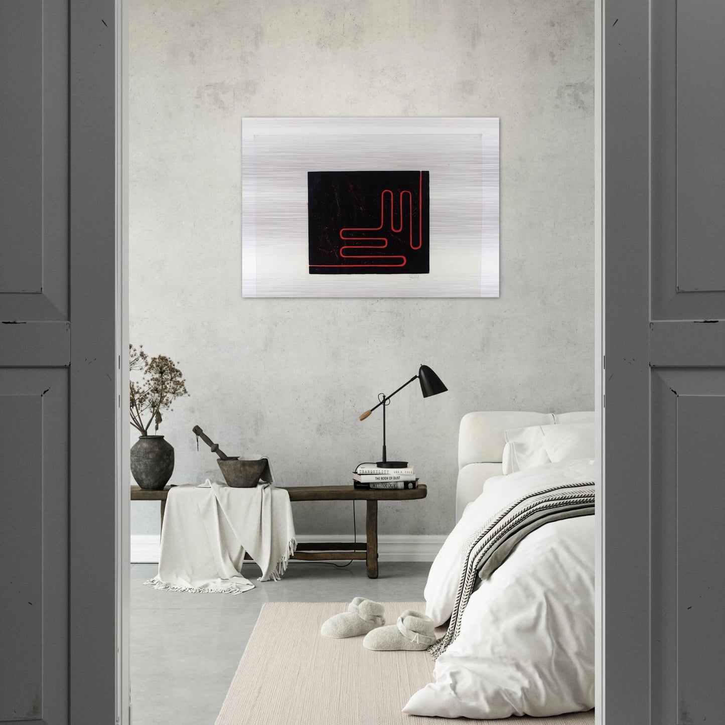 Untitled Print - 1978 - Donald Judd Brushed Aluminum Print - 70x100 cm / 28x40 inches | Donald Judd Aluminum Print | Donald Judd Prints