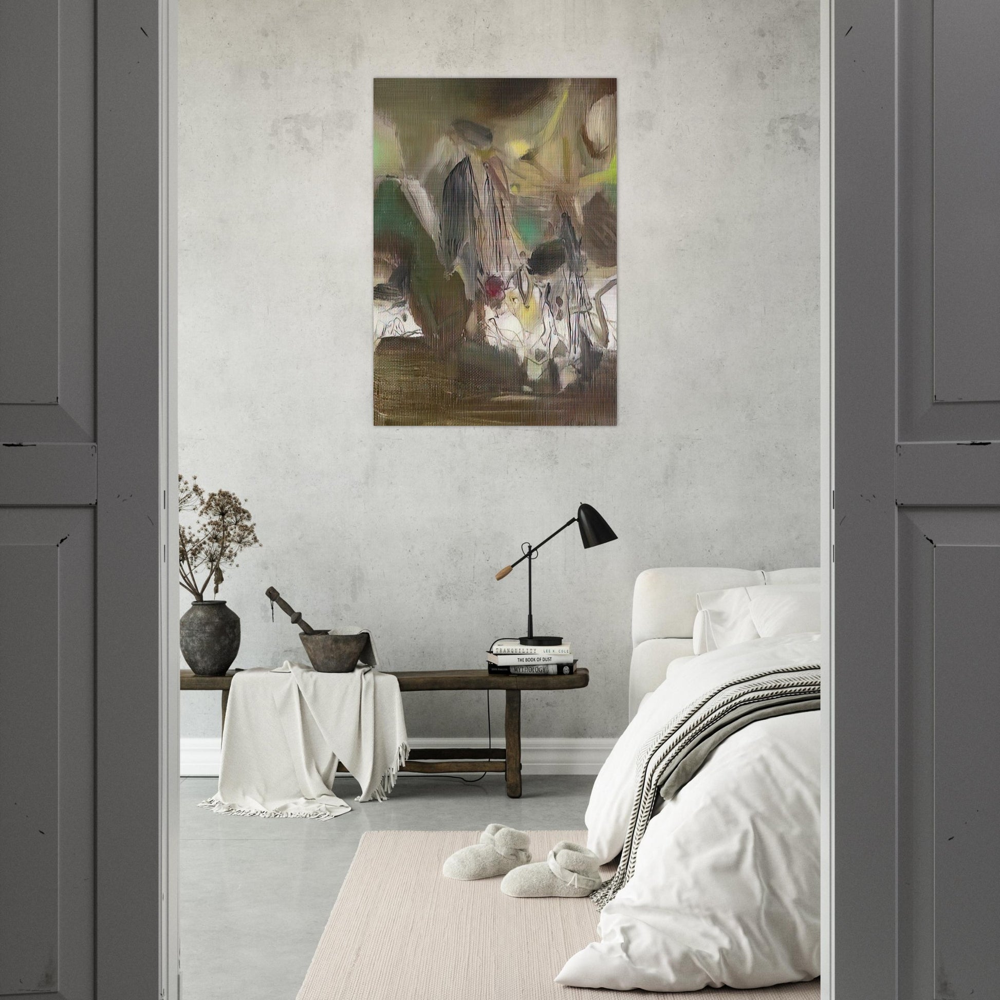COMPOSITION 1977 - Chu teh Chun Brushed Aluminum Print - 70x100 cm / 28x40 inches | Chu teh Chun Aluminum Print | Chu teh Chun Prints