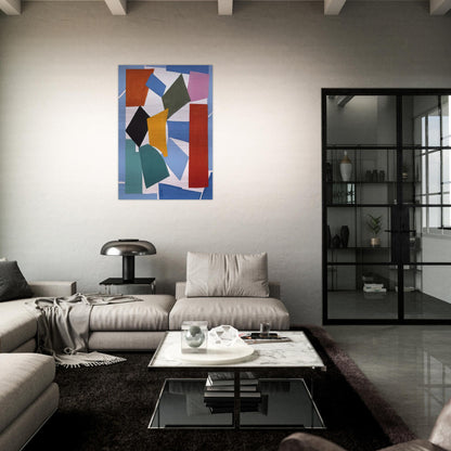WATUSI HARD EDGE 1963 - Alma Woodsey Thomas Brushed Aluminum Print - 70x100 cm / 28x40 inches | Alma Woodsey Thomas Aluminum Print | Alma Woodsey Thomas Prints
