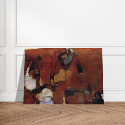 Untitled Red Painting - 1960 - Brett Whiteley Brushed Aluminum Print - 70x100 cm / 28x40 inches | Brett Whiteley Aluminum Print | Brett Whiteley Prints