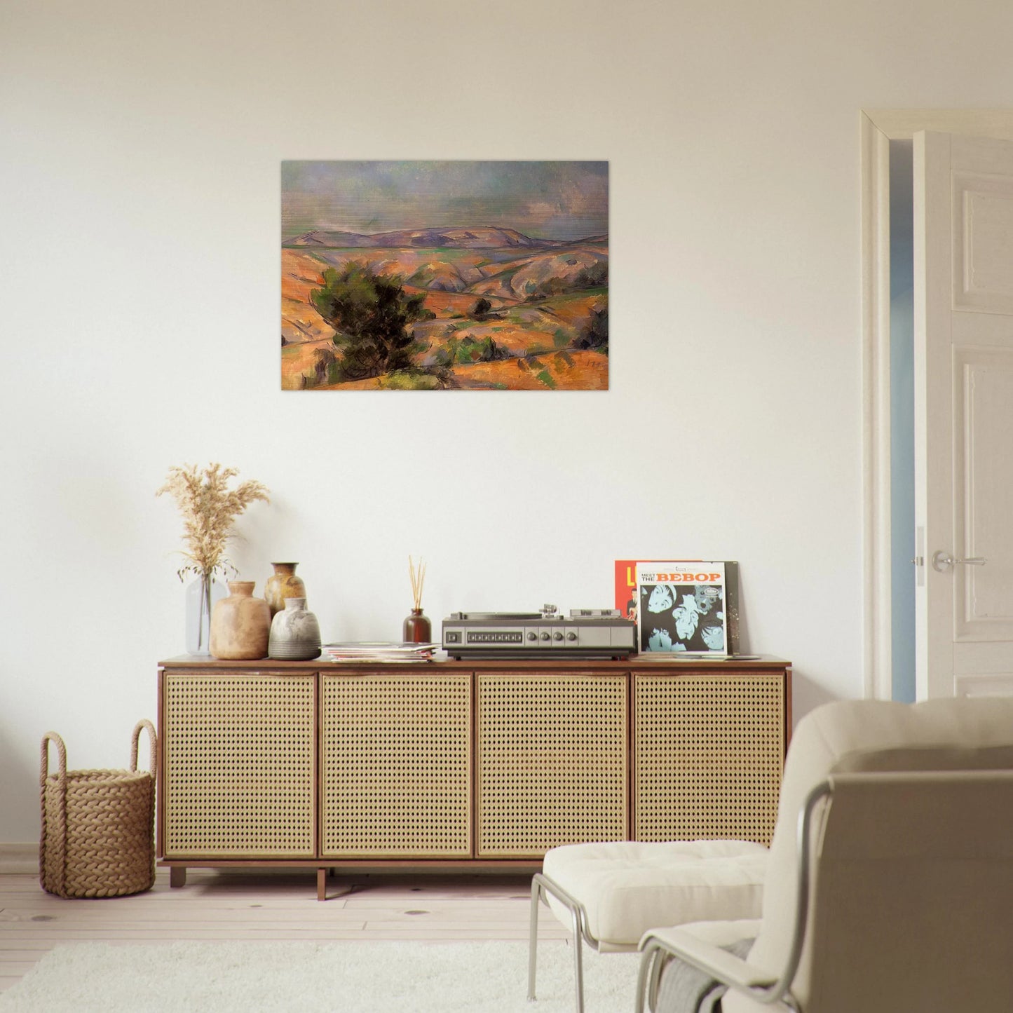Mount Sainte-Victoire Seen from Gardanne - Paul Cézanne Brushed Aluminum Print - 70x100 cm / 28x40 inches | Paul Cézanne Aluminum Print | Paul Cézanne Prints