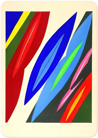 Farblitho 1968 - 2 NOR - 1968 By Ernst Wilhelm Nay Pack of 10 Post Cards | Ernst Wilhelm Nay Post Cards | A6 (10.5 x 14.8 cm) - 4.1 x 5.8 inches