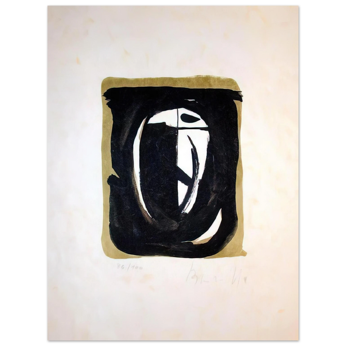 Bram van Velde - Untitled - 1975  75x100 cm / 30x40inches Fine Art Poster
