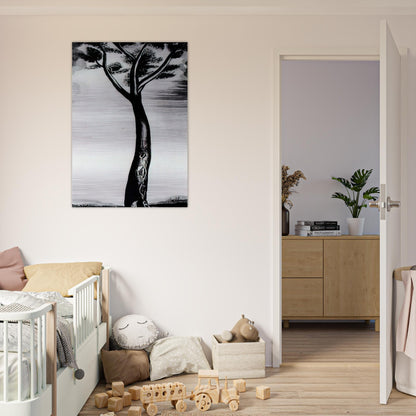 THE TREE - Salvador Dali Brushed Aluminum Print - 70x100 cm / 28x40 inches | Salvador Dali Aluminum Print | Salvador Dali Prints