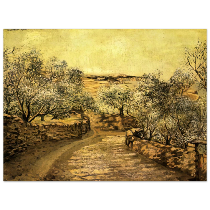 Salvador Dali - THE LANE TO PORT LLIGAT WITH VIEW OF CAP CREUS  75x100 cm / 30x40inches Fine Art Poster