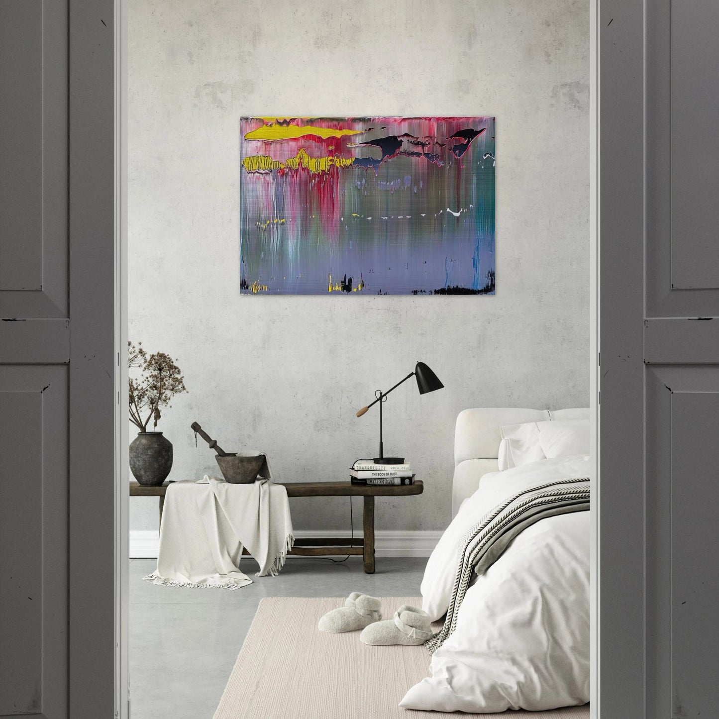 ABSTRACT PICTURE - Gerhard Richter Brushed Aluminum Print - 70x100 cm / 28x40 inches | Gerhard Richter Aluminum Print | Gerhard Richter Prints