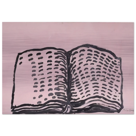 UNTITLED BOOK - Philip Guston Brushed Aluminum Print - 70x100 cm / 28x40 inches | Philip Guston Aluminum Print | Philip Guston Prints