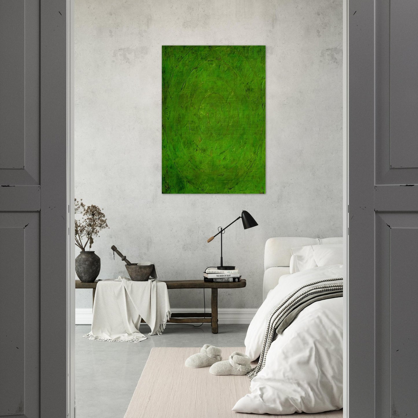 GREEN TARGET - Jasper Johns Brushed Aluminum Print - 70x100 cm / 28x40 inches | Jasper Johns Aluminum Print | Jasper Johns Prints