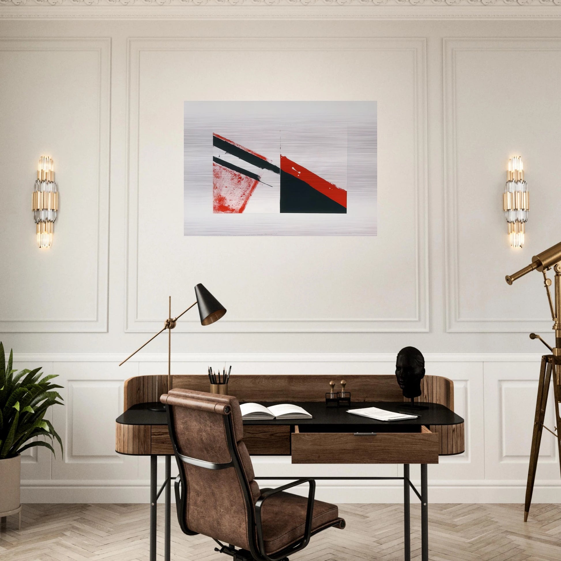Who knows the beginning and who knows the end I - 1976 - Blinky Palermo Brushed Aluminum Print - 70x100 cm / 28x40 inches | Blinky Palermo Aluminum Print | Blinky Palermo Prints