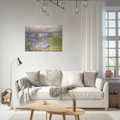 Charing Cross Bridge 2 - claude monet Brushed Aluminum Print - 70x100 cm / 28x40 inches | claude monet Aluminum Print | claude monet Prints