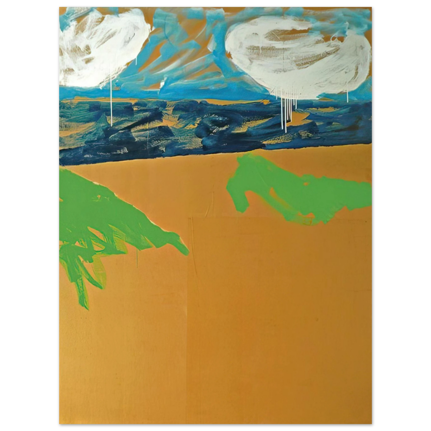 Mario Schifano - Paesaggio anemico - 1973  75x100 cm / 30x40inches Fine Art Poster