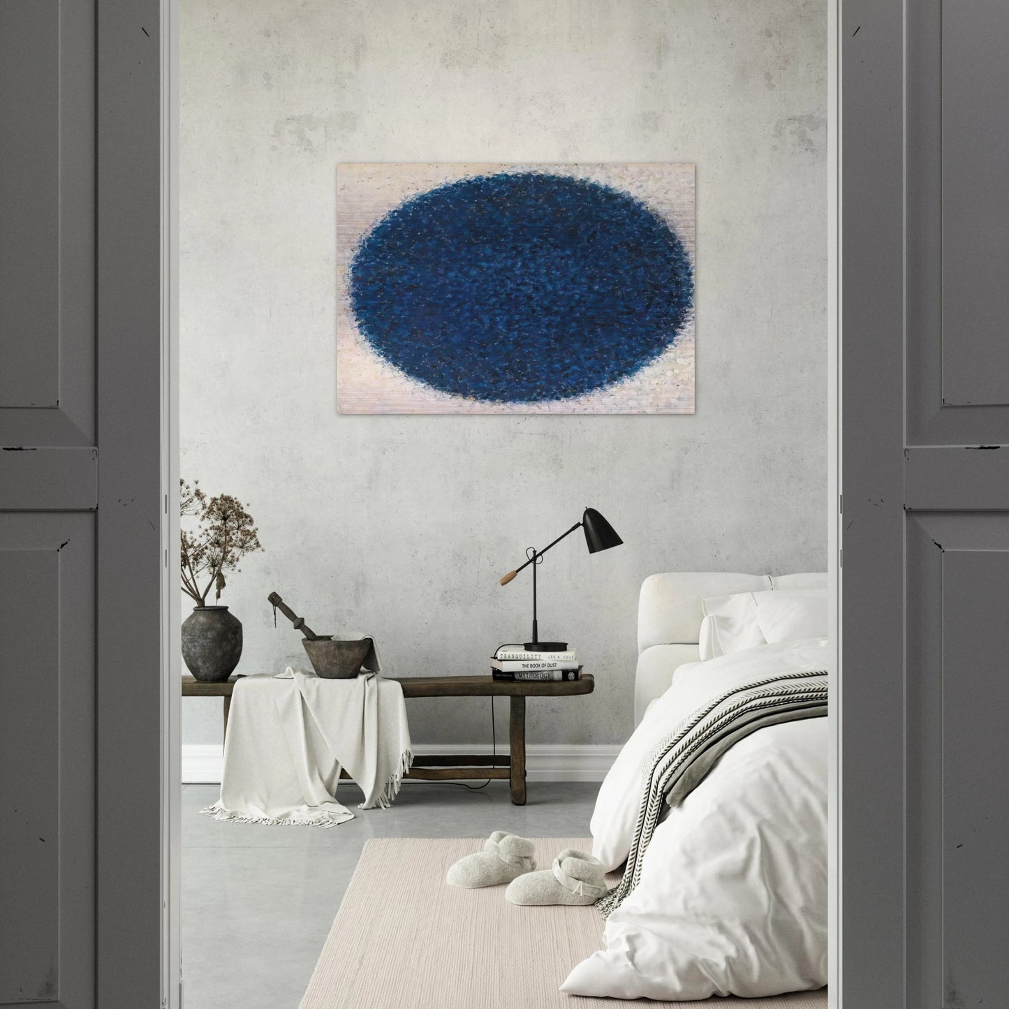 Moon Meditation - Richard Pousette-Dart Brushed Aluminum Print - 70x100 cm / 28x40 inches | Richard Pousette-Dart Aluminum Print | Richard Pousette-Dart Prints