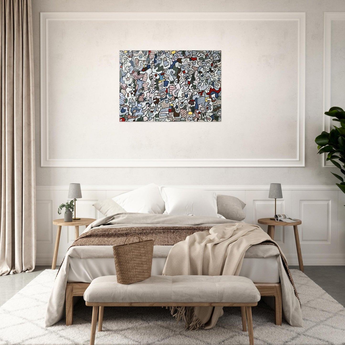 L HOURLOUPE 1966 - Jean Dubuffet Acrylic Print - 70x100 cm / 28x40″ inches