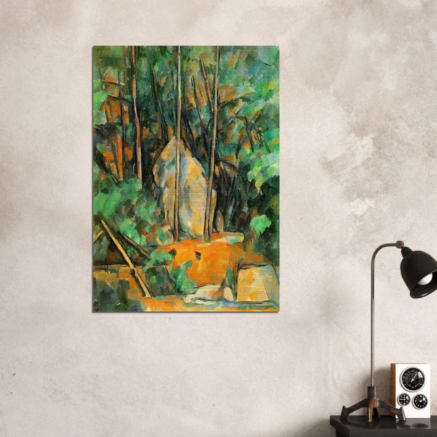 In the Park of Chateau Noir - Paul Cézanne Brushed Aluminum Print - 70x100 cm / 28x40 inches | Paul Cézanne Aluminum Print | Paul Cézanne Prints