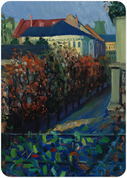 BLICK AUS DER BONNER WOHNUNG By Gabriele Munter Pack of 10 Post Cards | Gabriele Munter Post Cards | A6 (10.5 x 14.8 cm) - 4.1 x 5.8 inches