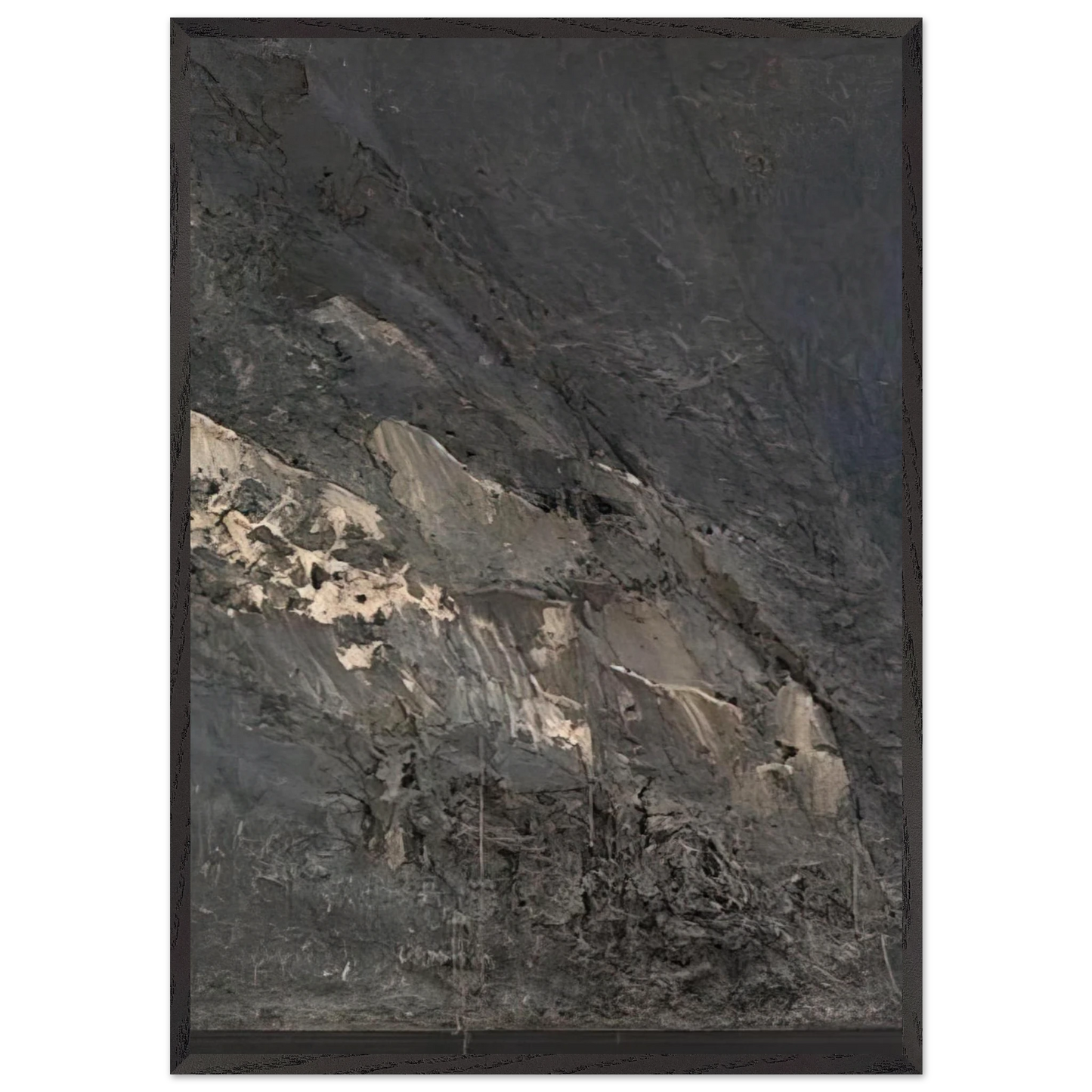 Jay DeFeoBIGIncision - Jay DeFeo 70x100 cm / 28x40 inches Framed Art Print – Black Wooden Frame