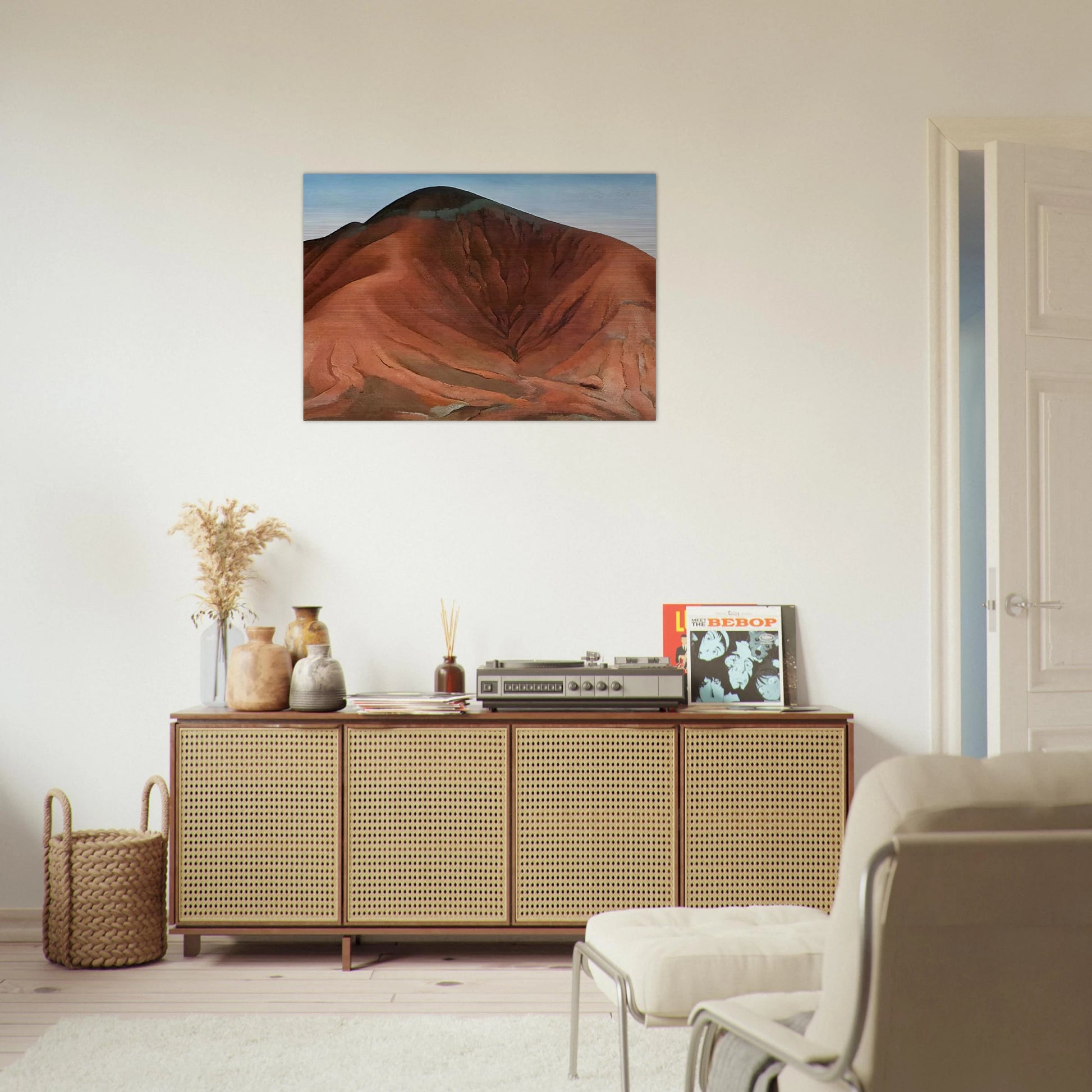 Small Purple Hills - Georgia O'Keeffe Brushed Aluminum Print - 70x100 cm / 28x40 inches | Georgia O'Keeffe Aluminum Print | Georgia O'Keeffe Prints