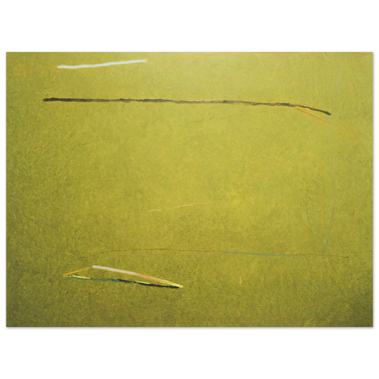 Ronnie Landfield - Green Mountain Man - 1975  75x100 cm / 30x40inches Fine Art Poster
