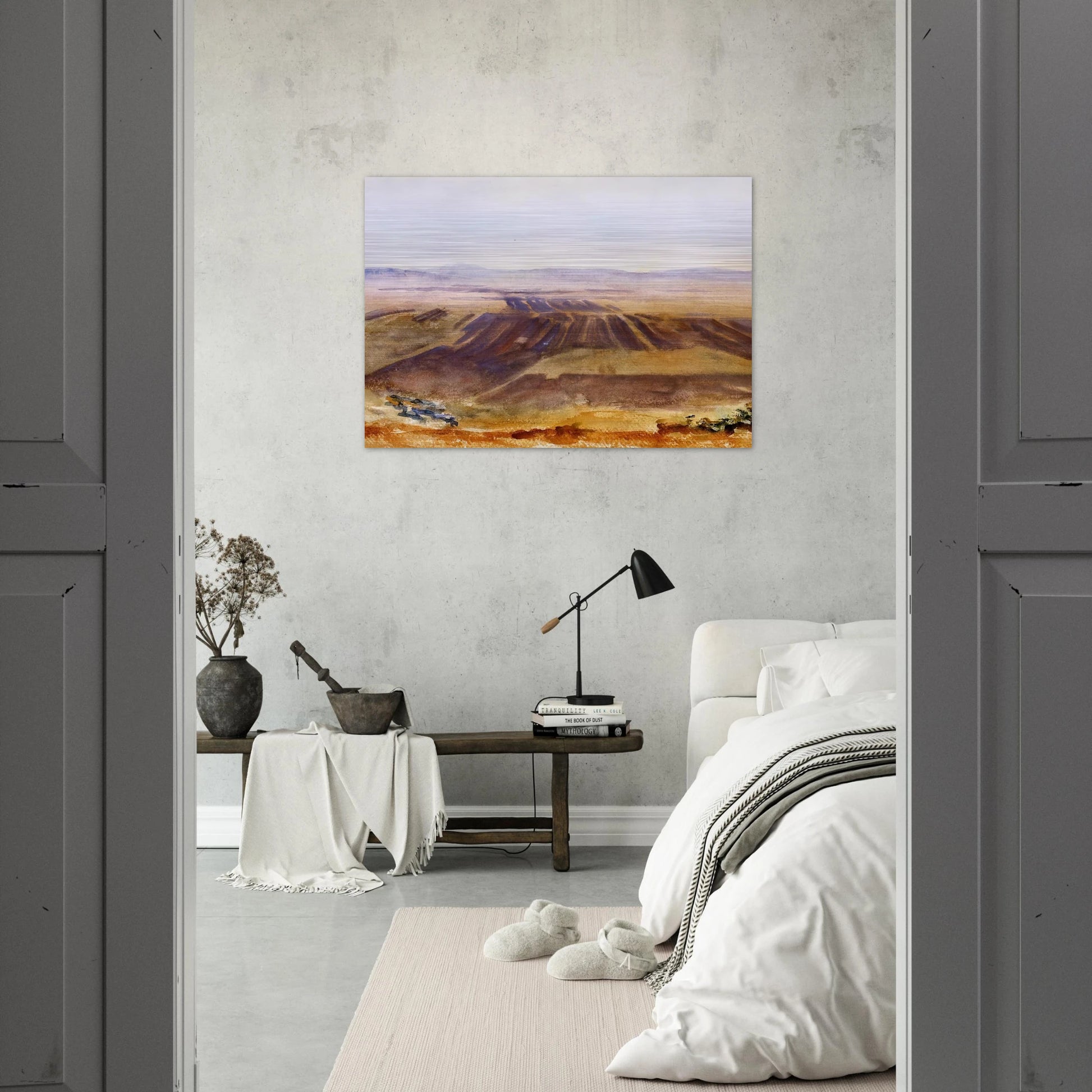 The Plains from Nazareth - John Singer Sargent Brushed Aluminum Print - 70x100 cm / 28x40 inches | John Singer Sargent Aluminum Print | John Singer Sargent Prints