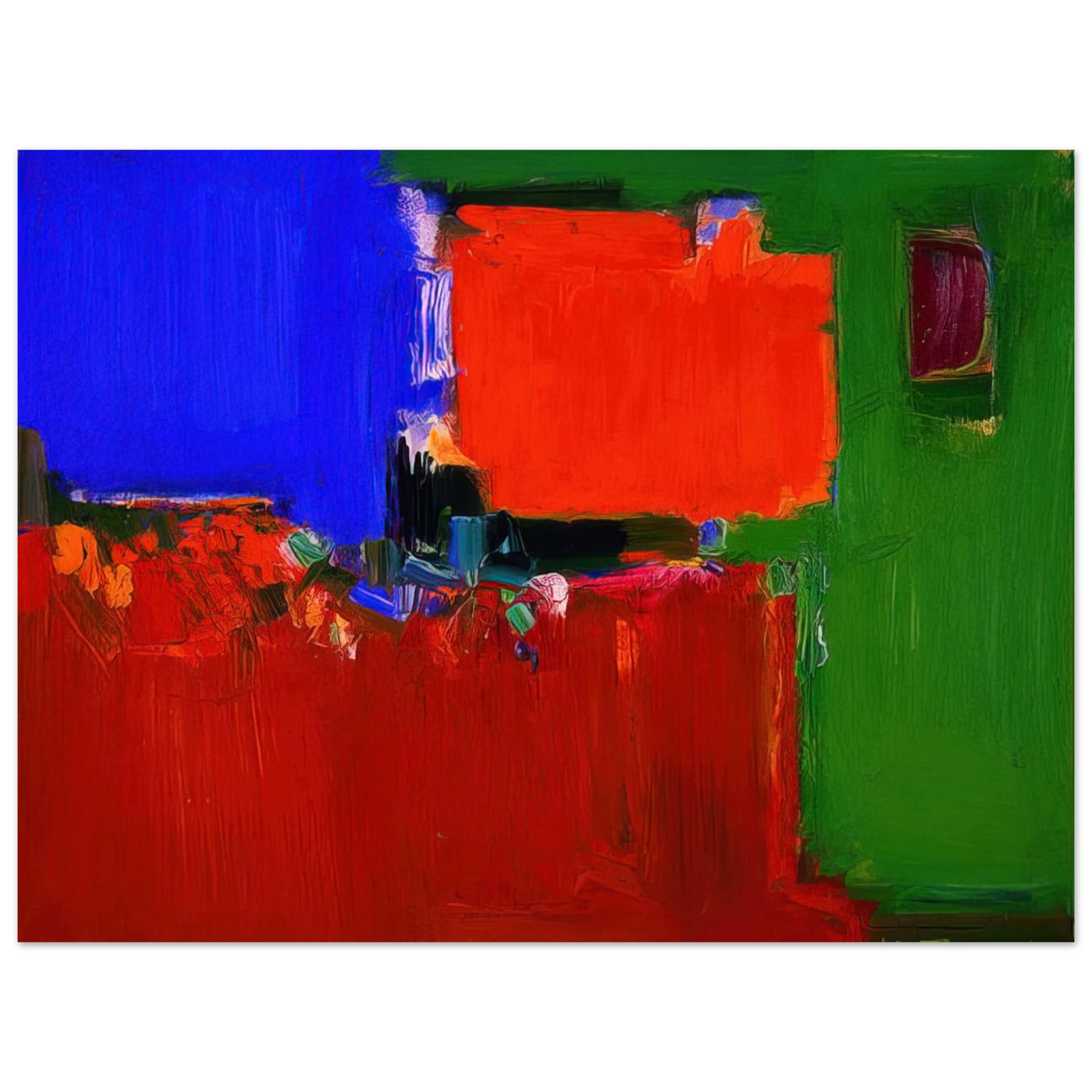 Hans Hofmann - Indian Summer  75x100 cm / 30x40inches Fine Art Poster