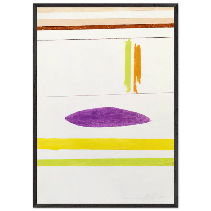 Untitles - 1964 - Ronnie Landfield 70x100 cm / 28x40 inches Framed Art Print – Black Wooden Frame