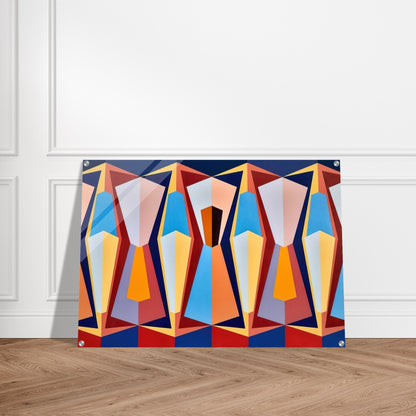 Stage II - 1958 - Karl Benjamin Acrylic Print - 70x100 cm / 28x40″ inches | Karl Benjamin Wall Art | Karl Benjamin Prints