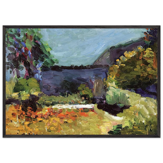 LANDSCAPE 1898 - Henri Matisse 70x100 cm / 28x40 inches Framed Art Print – Black Wooden Frame