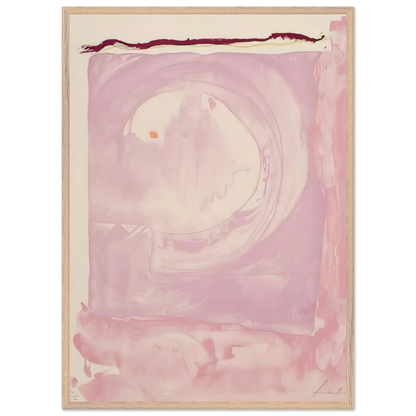 Helen Frankenthaler - Reflections IX - 1995 Wall art - 28x43  cm / XL (11x17 inches) - Premium Wooden Framed Poster With Fine Art Paper - Wood frame