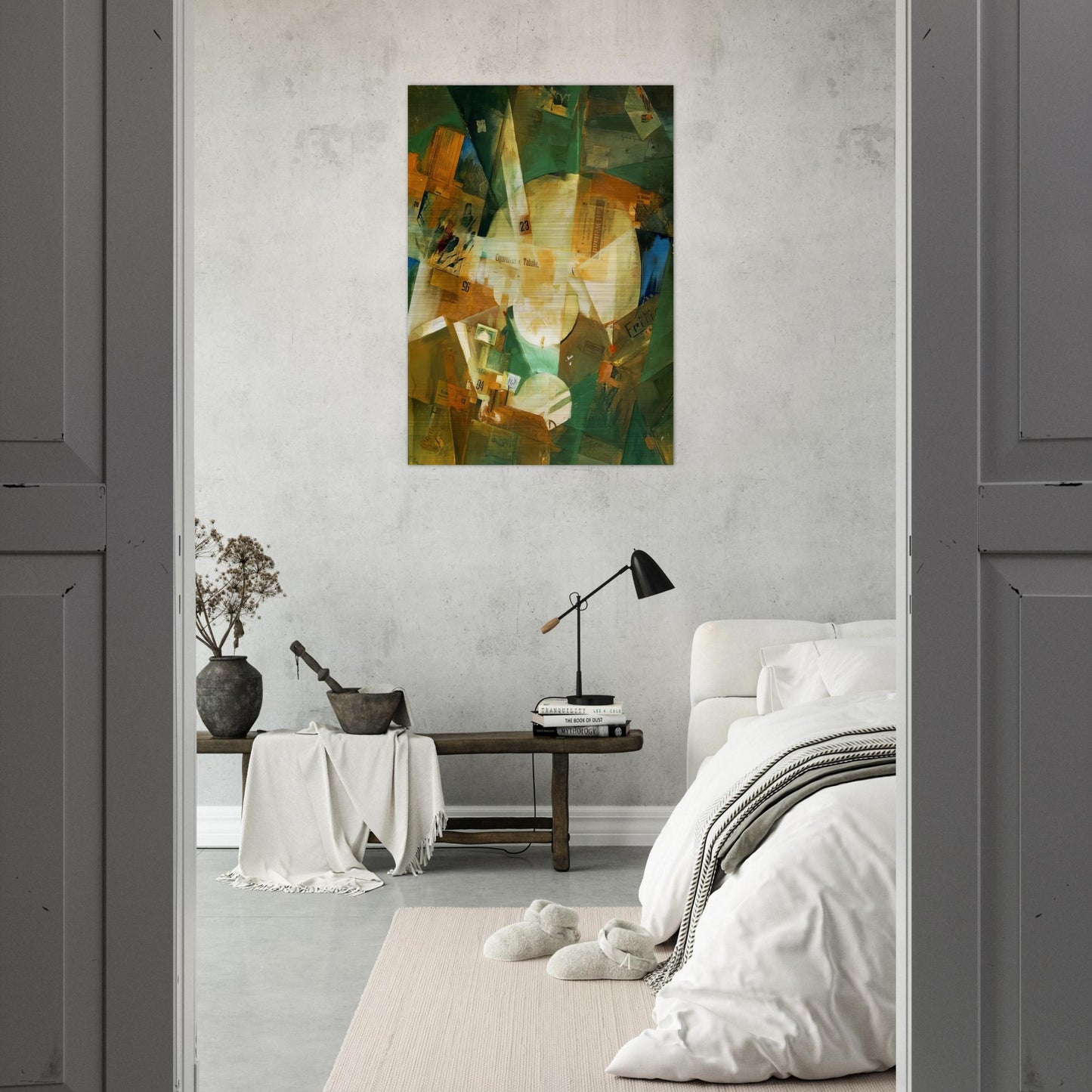 PICTURE WITH LIGHT CENTER 1919 - Kurt Schwitters Brushed Aluminum Print - 70x100 cm / 28x40 inches | Kurt Schwitters Aluminum Print | Kurt Schwitters Prints
