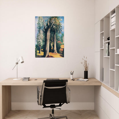 EUCALYPTUS AND PALM 1935 - Moise Kisling Brushed Aluminum Print - 70x100 cm / 28x40 inches | Moise Kisling Aluminum Print | Moise Kisling Prints