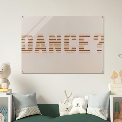 DANCE 1973 - Edward Ruscha Acrylic Print - 70x100 cm / 28x40″ inches | Edward Ruscha Wall Art | Edward Ruscha Prints