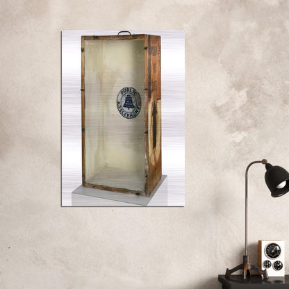 ART BOX 1963 - Robert Rauschenberg Brushed Aluminum Print - 70x100 cm / 28x40 inches | Robert Rauschenberg Aluminum Print | Robert Rauschenberg Prints