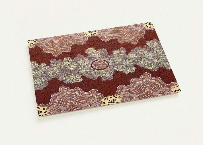 Malaka Honey Ant Dreaming - 1992 By Clifford Possum Tjapaltjarri Pack of 10 Post Cards | Clifford Possum Tjapaltjarri Post Cards | A6 (10.5 x 14.8 cm) - 4.1 x 5.8 inches
