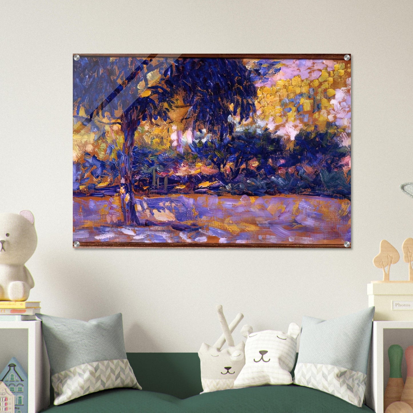 LANDSCAPE WITH EUCALYPTUS TREES AND RIVER TREES IN FRONT OF A RIVER 1908 - Henri Matisse Acrylic Print - 70x100 cm / 28x40″ inches