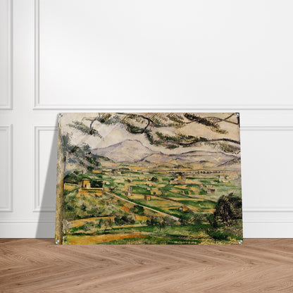 Mont Sainte-Victoire with Large Pine - Paul Cézanne Acrylic Print - 70x100 cm / 28x40″ inches | Paul Cézanne Wall Art | Paul Cézanne Prints